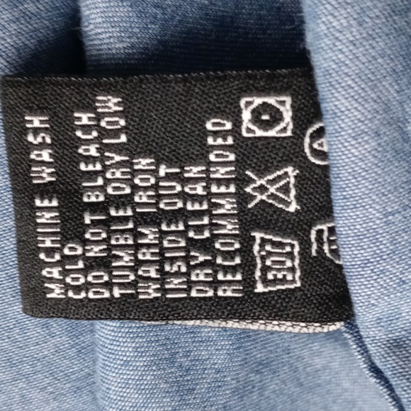 EIGHTY EIGHT PLATINUM MEN'S BLUE DENIM LONG SLEEVE  SHIRT. SIZE S - Picture 11 of 13